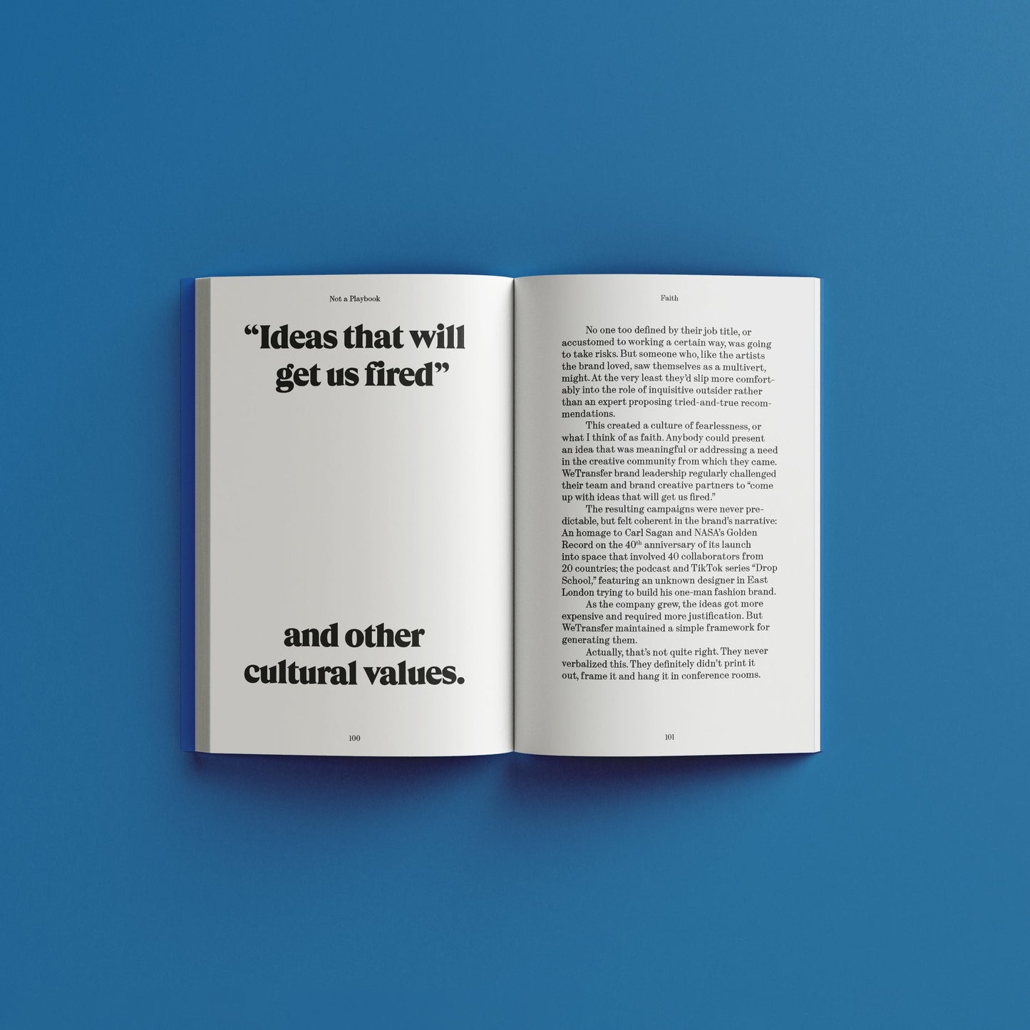 Not A Playbook - The NEW WeTransfer book.